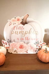 Little Pumpkin Baby Shower Cutouts | A Little Pumpkin is on the Way Centerpiece