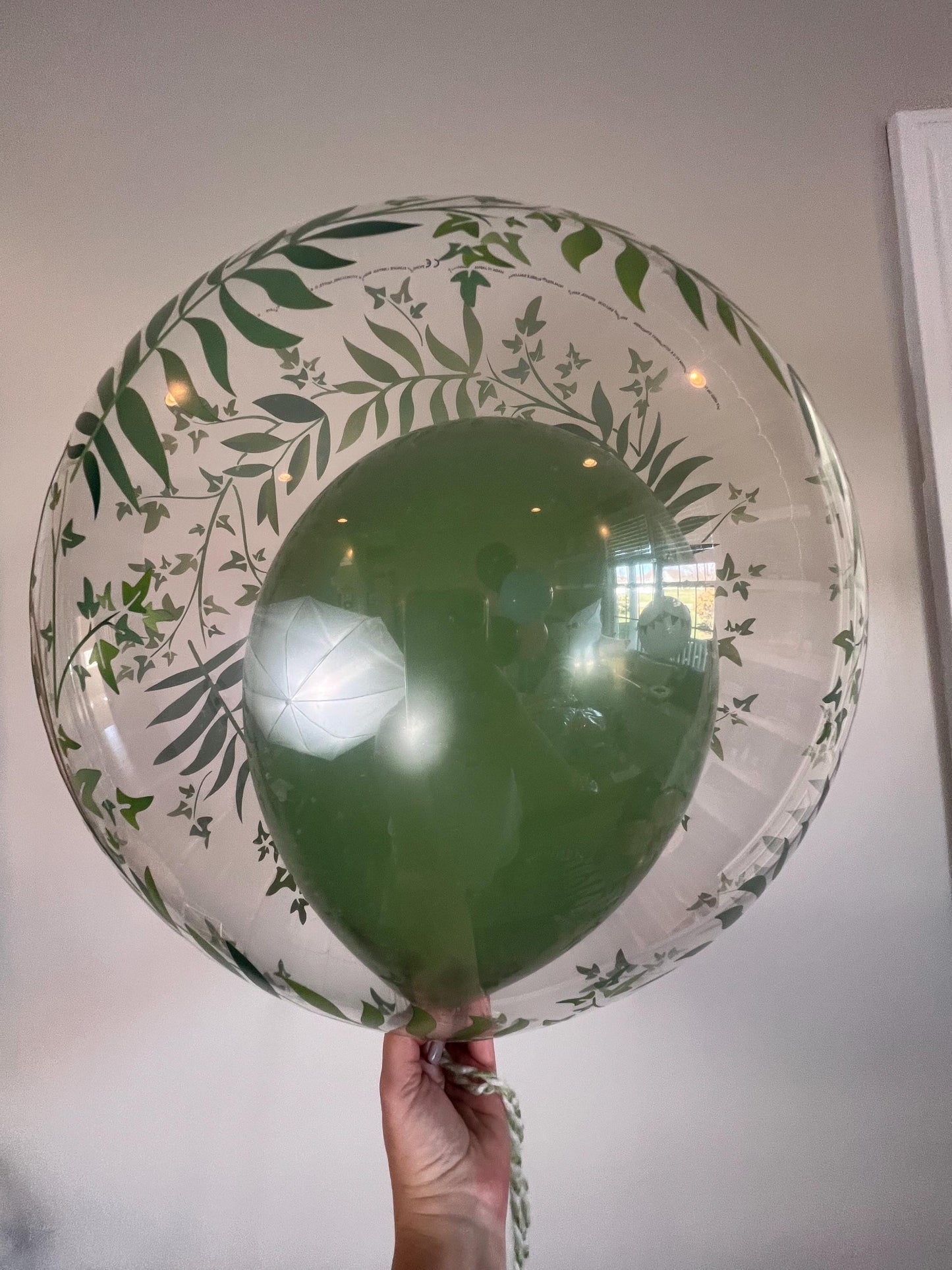 Qualatex Bubbles Plastic Greenery Latex Balloon - Double Bubble