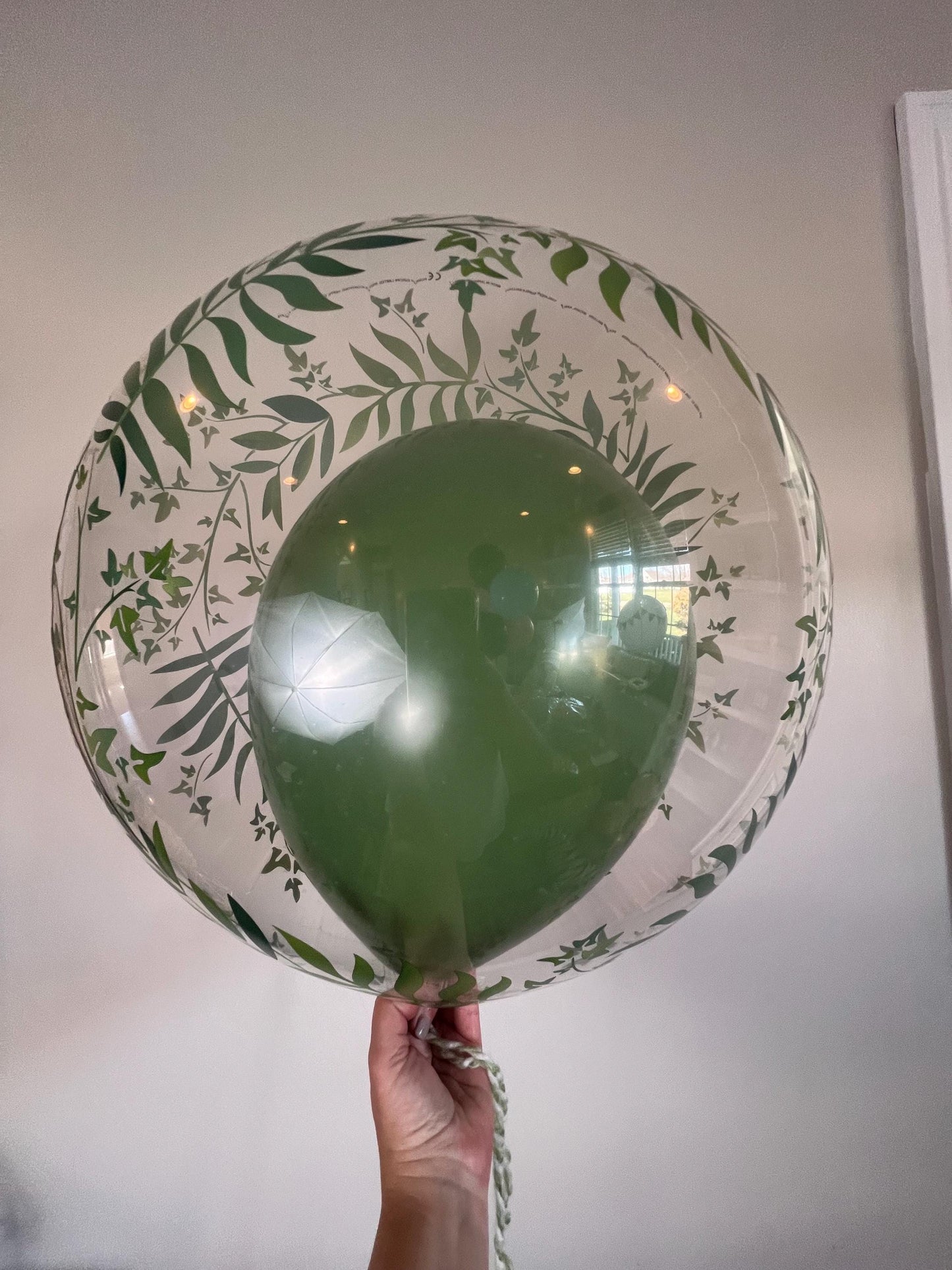 Qualatex Bubbles Plastic Greenery Latex Balloon - Double Bubble